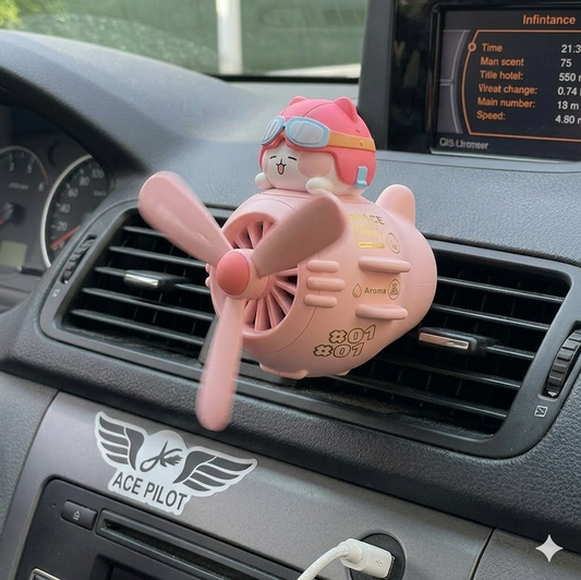 Diffuseur de parfum Chat rose - Tablettes & Flacons Offerts