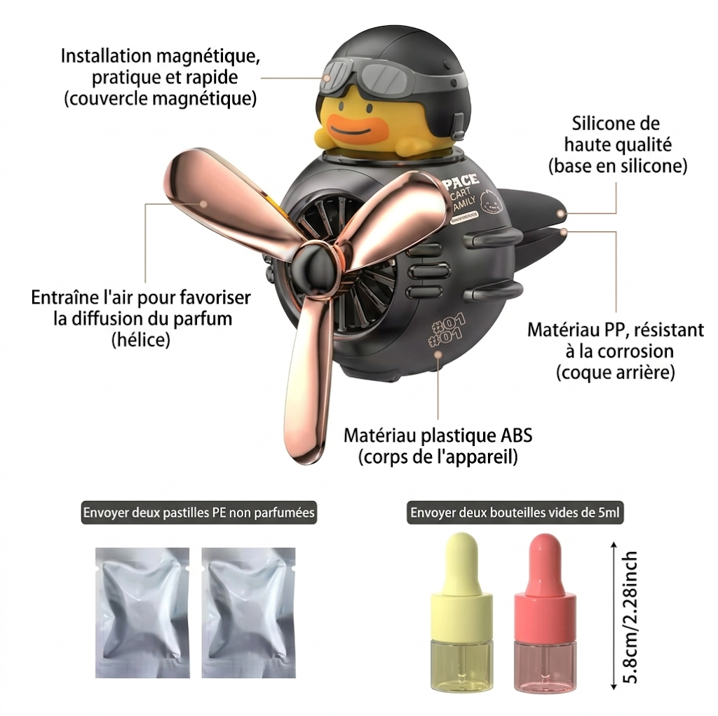 Diffuseur de parfum Chat rose - Tablettes & Flacons Offerts